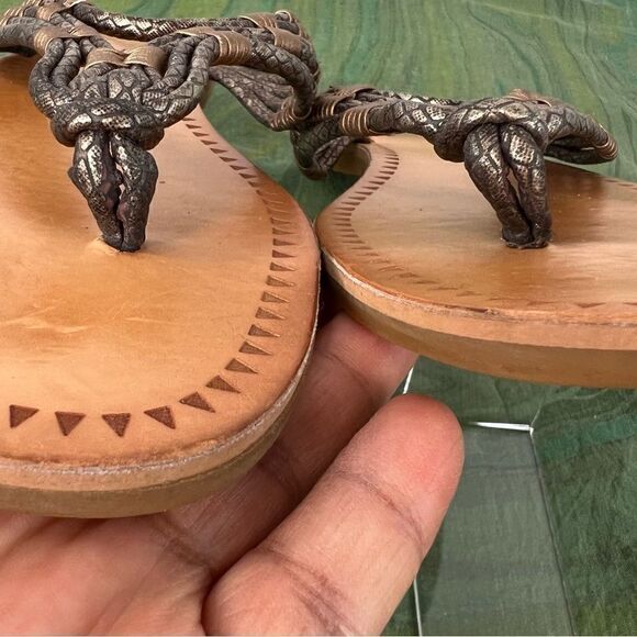 DOLCE VITA Leather Summer Sandals Size 10 - Picture 4 of 8